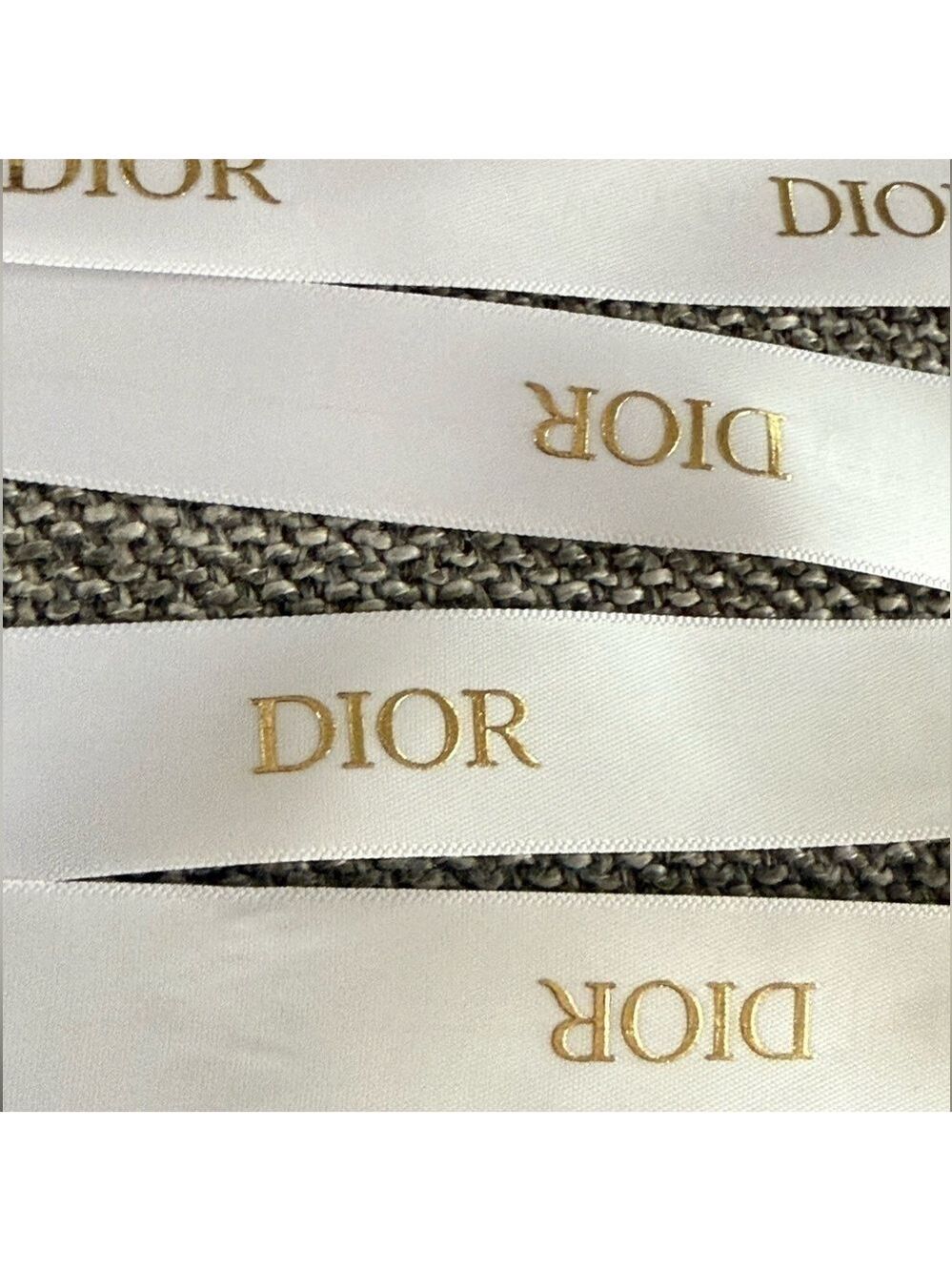 Dior Logo White Authentic Ribbon 79 Inch New - Picture 6 of 9